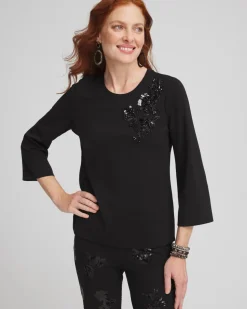Embellished Ponte Top
