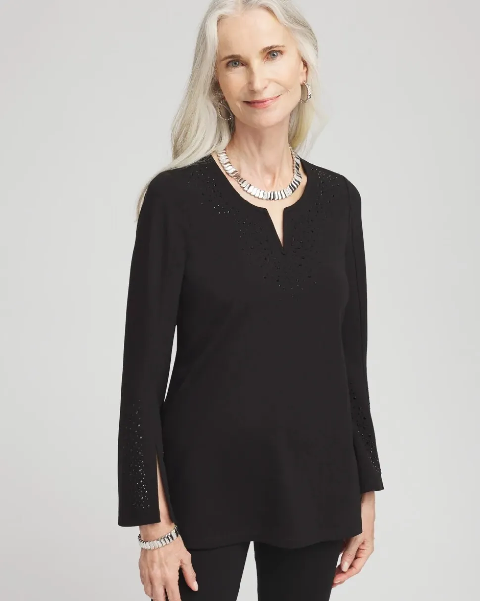 Embellished Ponte Tunic