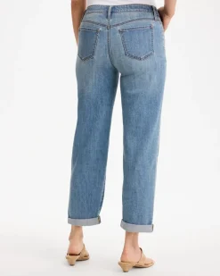 Embellished Vintage Boyfriend Crop Jeans