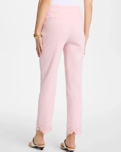 Embroidered Brigitte™ Slim Crop Pant