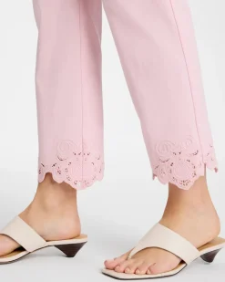 Embroidered Brigitte™ Slim Crop Pant