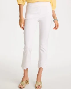 Embroidered Brigitte™ Slim Crop Pant