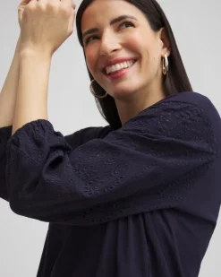 Embroidered Eyelet Coverup