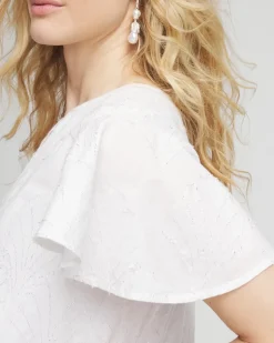 Embroidered Popover Dress