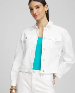 Embroidered Relaxed Denim Jacket