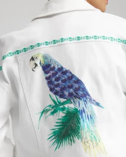 Embroidered Relaxed Denim Jacket