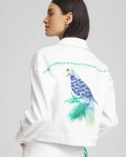 Embroidered Relaxed Denim Jacket