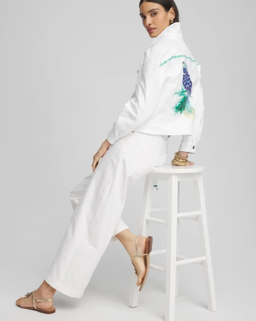 Embroidered Relaxed Denim Jacket