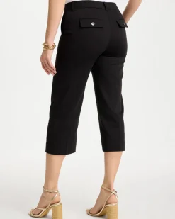 Emme Sateen Straight Capri Pants