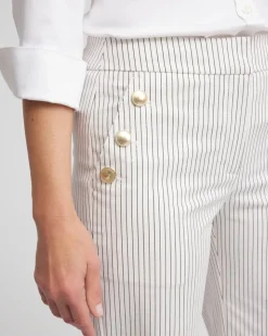 Emme Striped Sailor Straight Crops