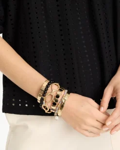 Evil Eye Charm Stretch Bracelet