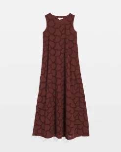 Eyelet Cutout Maxi Tank Dress