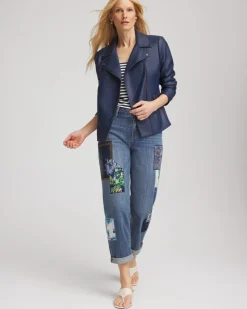 Faux Leather Moto Jacket