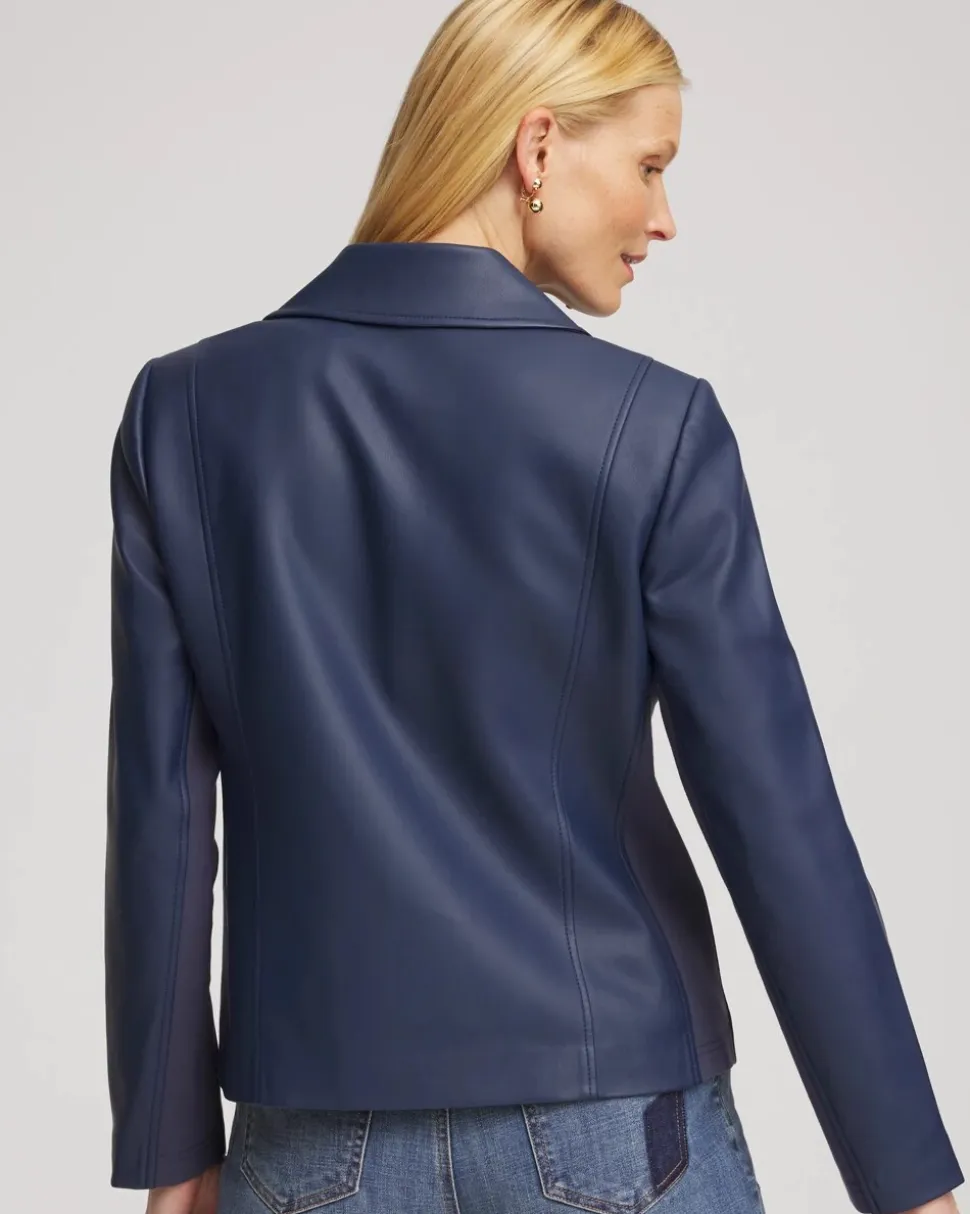 Faux Leather Moto Jacket
