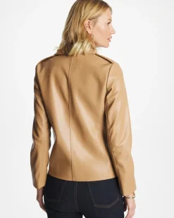 Faux Leather Moto Jacket