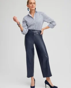 Faux Leather Trouser Crops