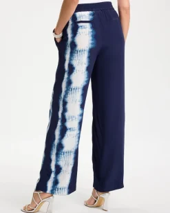 Faux Silk Tie-Dye Palazzo Pants