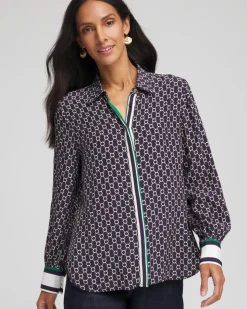 Faux Silk Twill Shirt