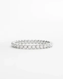 Faux Tennis Stretch Bracelet
