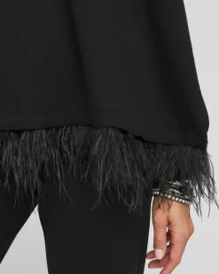 Feather Sweater Cape