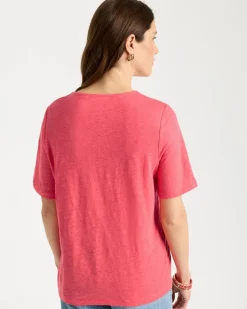 Flora Lace V-Neck Tee
