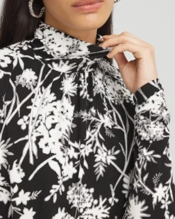 Floral Print Banded Hem Top