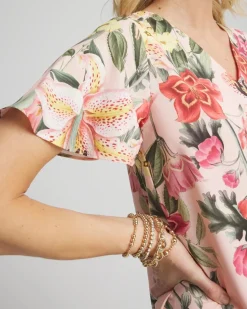 Floral Satin Maxi Dress