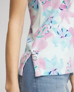 Floral Sleeveless V-Neck Tank