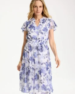 Floral Smocked Waist Dress