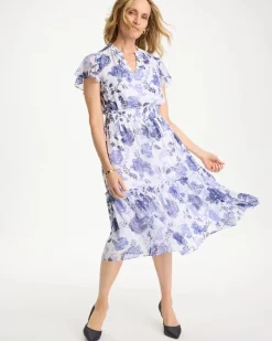 Floral Smocked Waist Dress