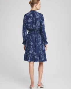 Floral Smocked Waist Ruffle Dress