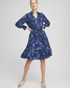 Floral Smocked Waist Ruffle Dress
