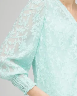 Floral Soutache V-Neck Blouse