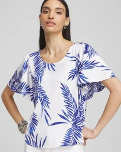 Flutter Sleeve Satin Top