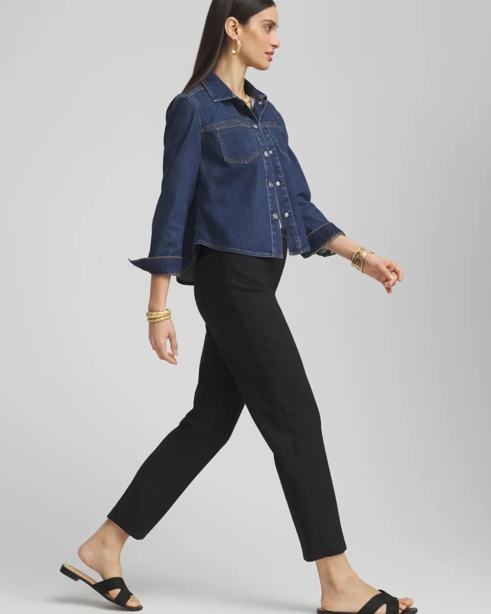 Fly Front Ankle Pants