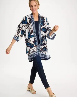 Forest Fusion Long Kimono