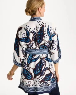 Forest Fusion Long Kimono