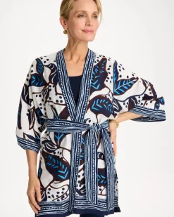 Forest Fusion Long Kimono