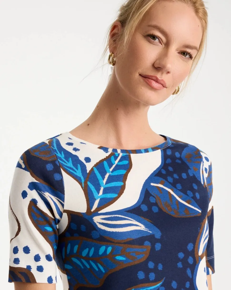 Forest Fusion Pima Elbow Sleeve Tee