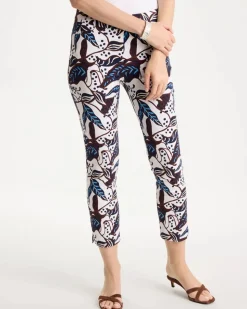 Forest Print Brigitte™ Slim Pull-On Crop Pant