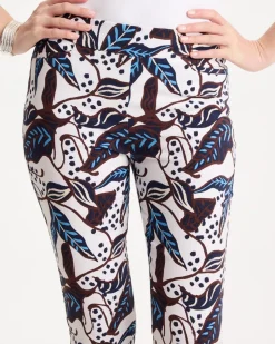 Forest Print Brigitte™ Slim Pull-On Crop Pant