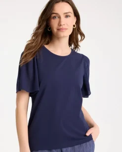 Gauze Sleeve Soft-Stretch Tee
