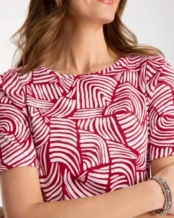 Geo Pima Elbow Sleeve Tee
