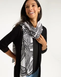 Geo Printed Oblong Scarf