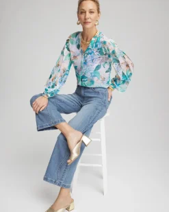 Georgette Billow Sleeved Blouse