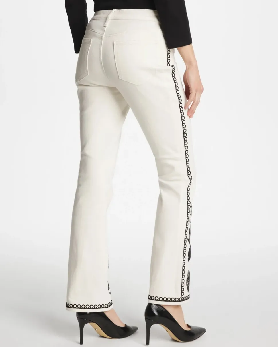 Ginkgo Girlfriend Cropped Flared Jeans