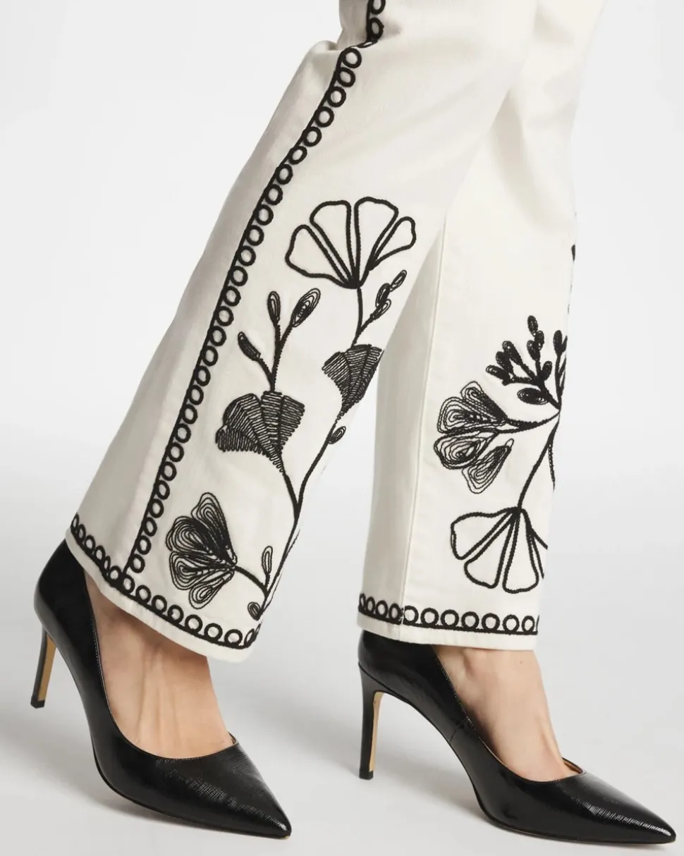 Ginkgo Girlfriend Cropped Flared Jeans