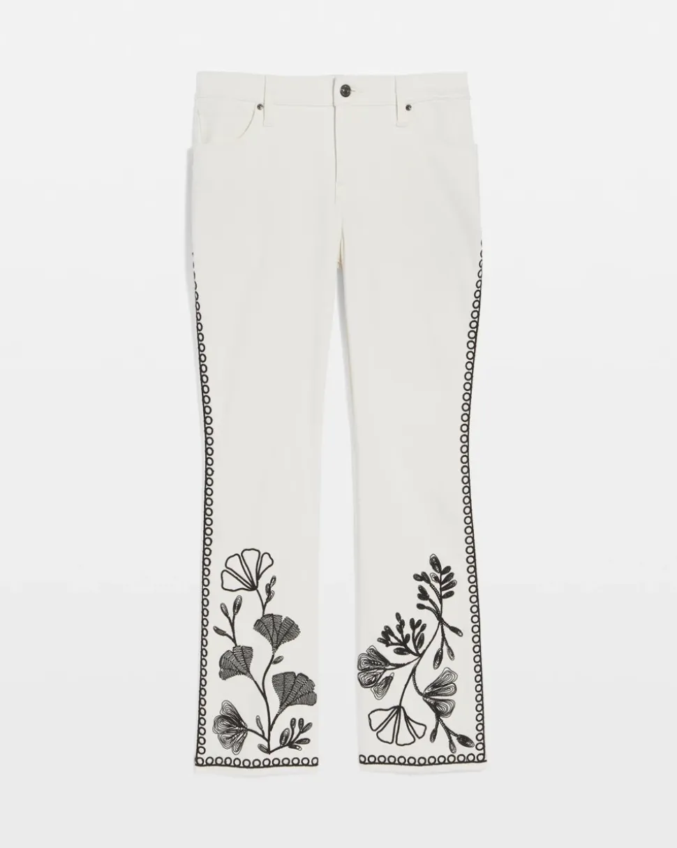 Ginkgo Girlfriend Cropped Flared Jeans