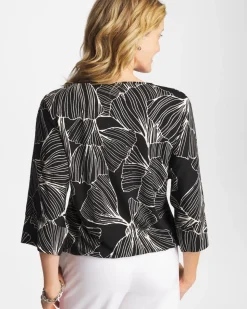 Ginkgo Matte Jersey Bubble Hem Top