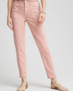 Girlfriend Ankle Utility Jeans
